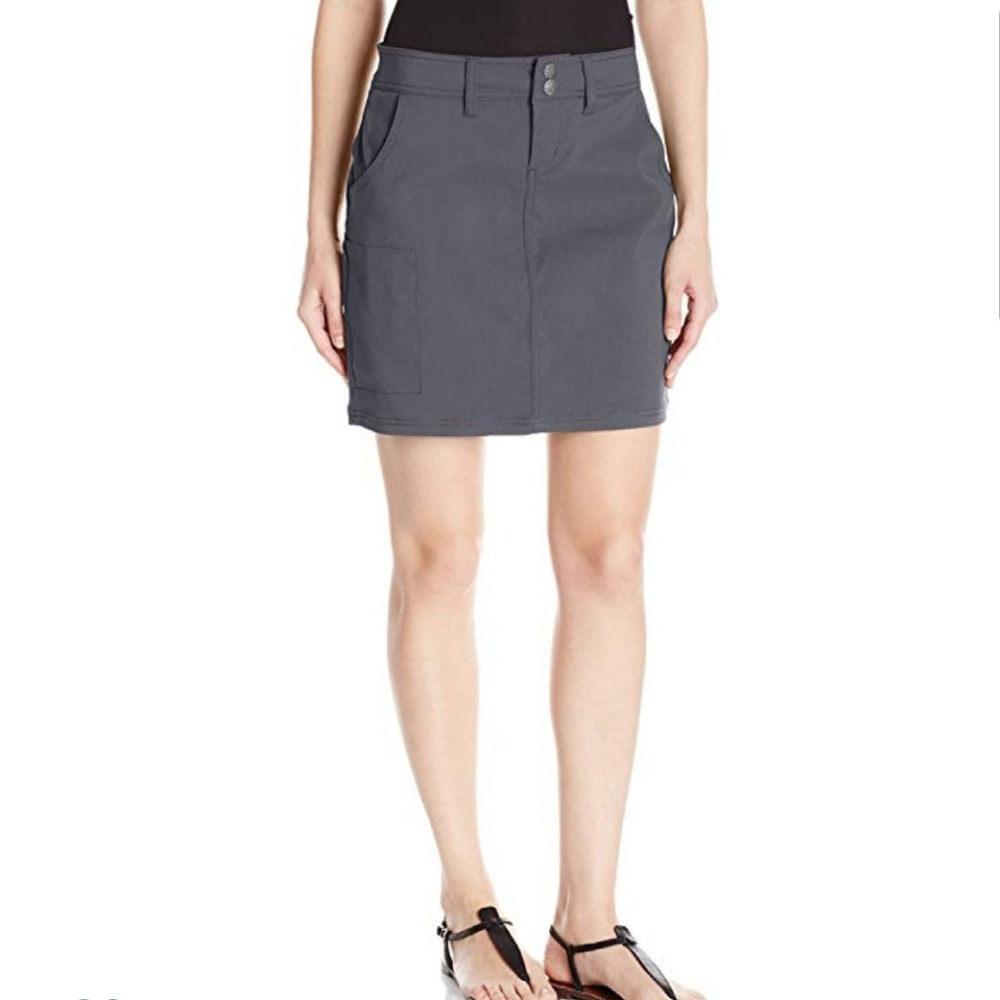 PrAna Women Coal Halle Skort Gray Size 10